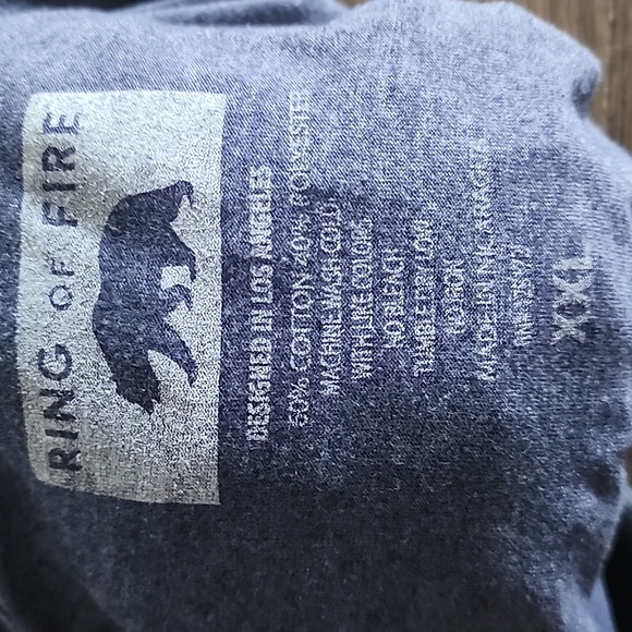 Men's Ring of Fire Indian Chief Textured Short Sleeve Tee - Picture 6 of 8